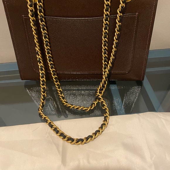 Elegant Burgundy Leather Shoulder Bag - Picture 4 of 6